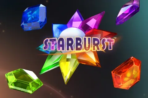 Starburst kleurrijke edelstenen op de rollen